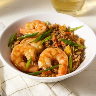 FreshDirect Teriyaki Shrimp Fried Rice, Single Serving Meal