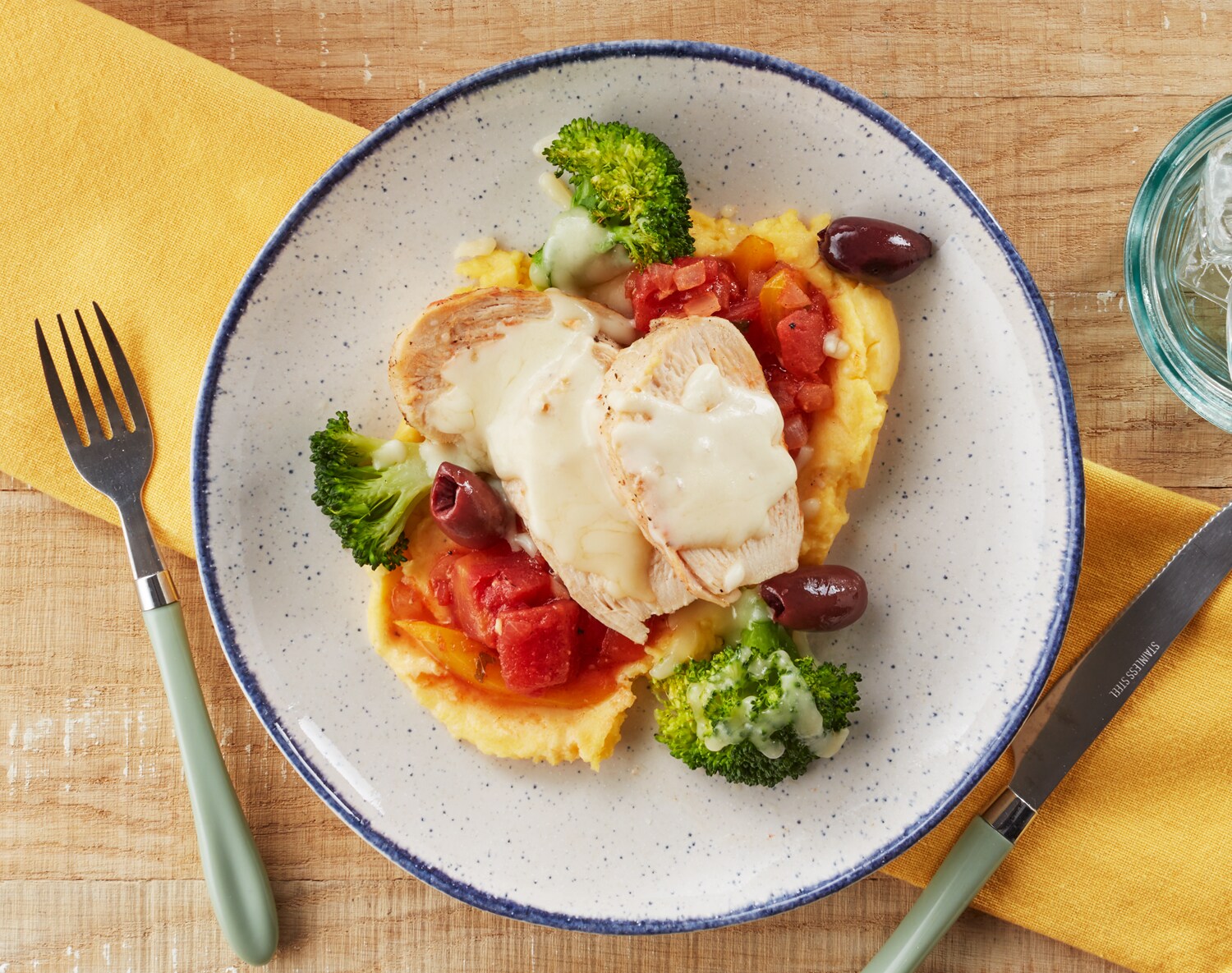 FreshDirect Grilled Chicken and Creamy Polenta, Single Serving Meal