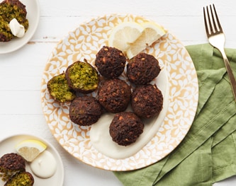 FreshDirect Falafel with Lemon Tahini