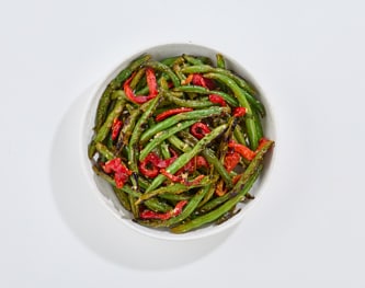 FreshDirect Greens Beans with Roasted Red Pepper