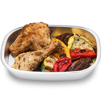 FreshDirect Garlic & Herb Roasted Chicken with Grilled Vegetables, image 2 of 2 slides