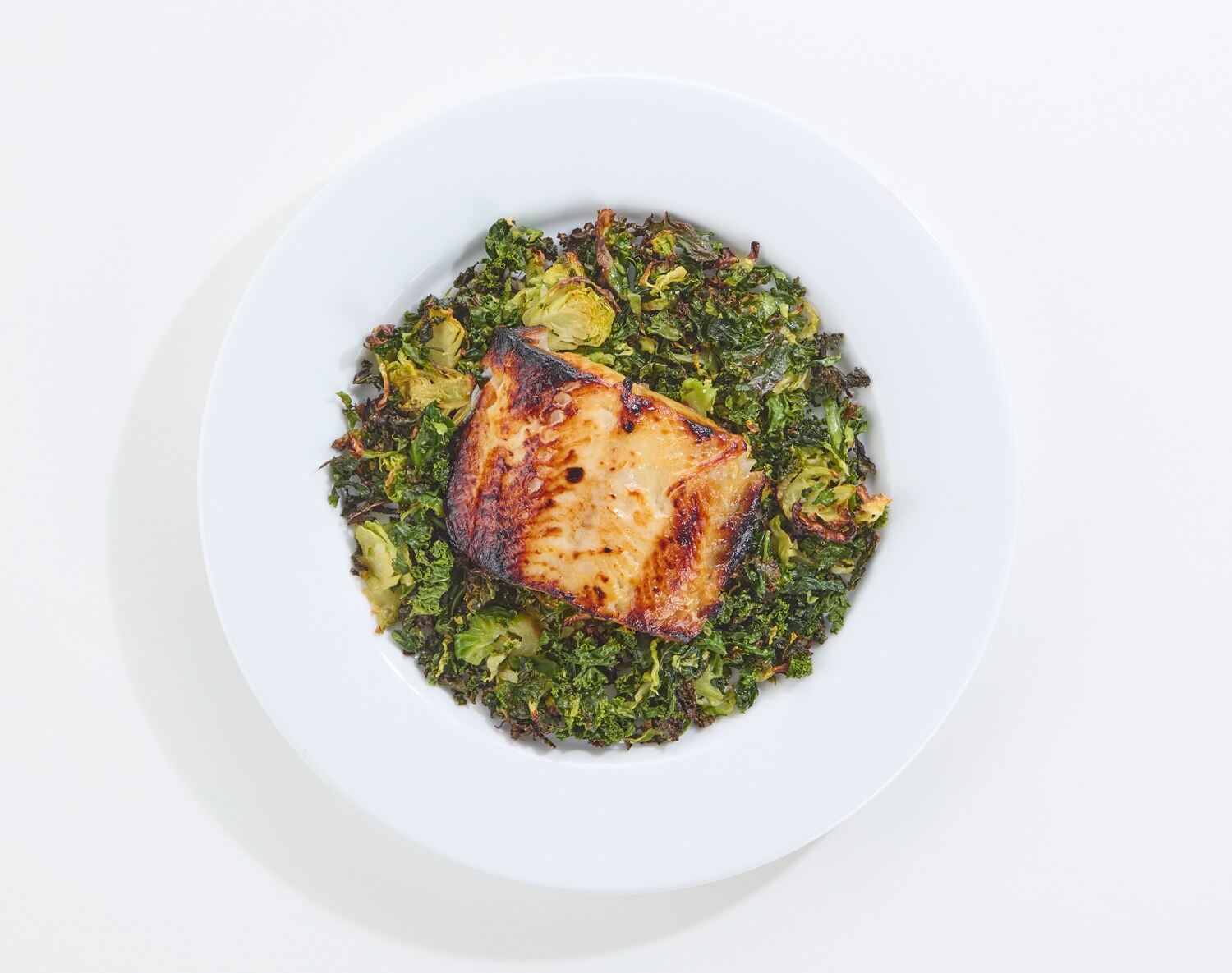FreshDirect Miso Black Cod with Shredded Kale and Brussels Sprouts, image 1 of 2 slides