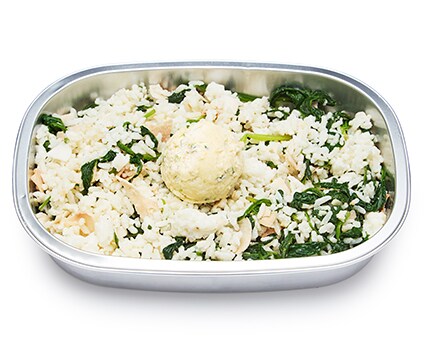 Crispy Spinach Coconut Rice with Garlic Butter , image 2 of 2 slides