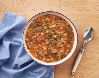 Pika's Farm Table Soup, Kale Quinoa