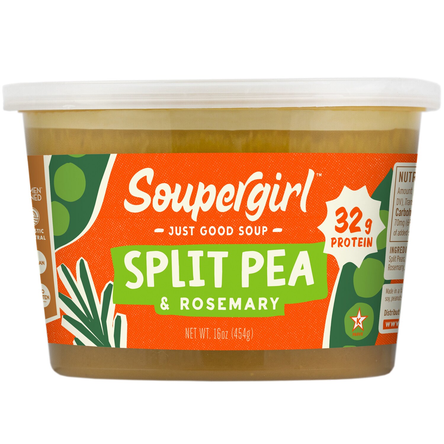 Soupergirl Soup, Split Pea Rosemary