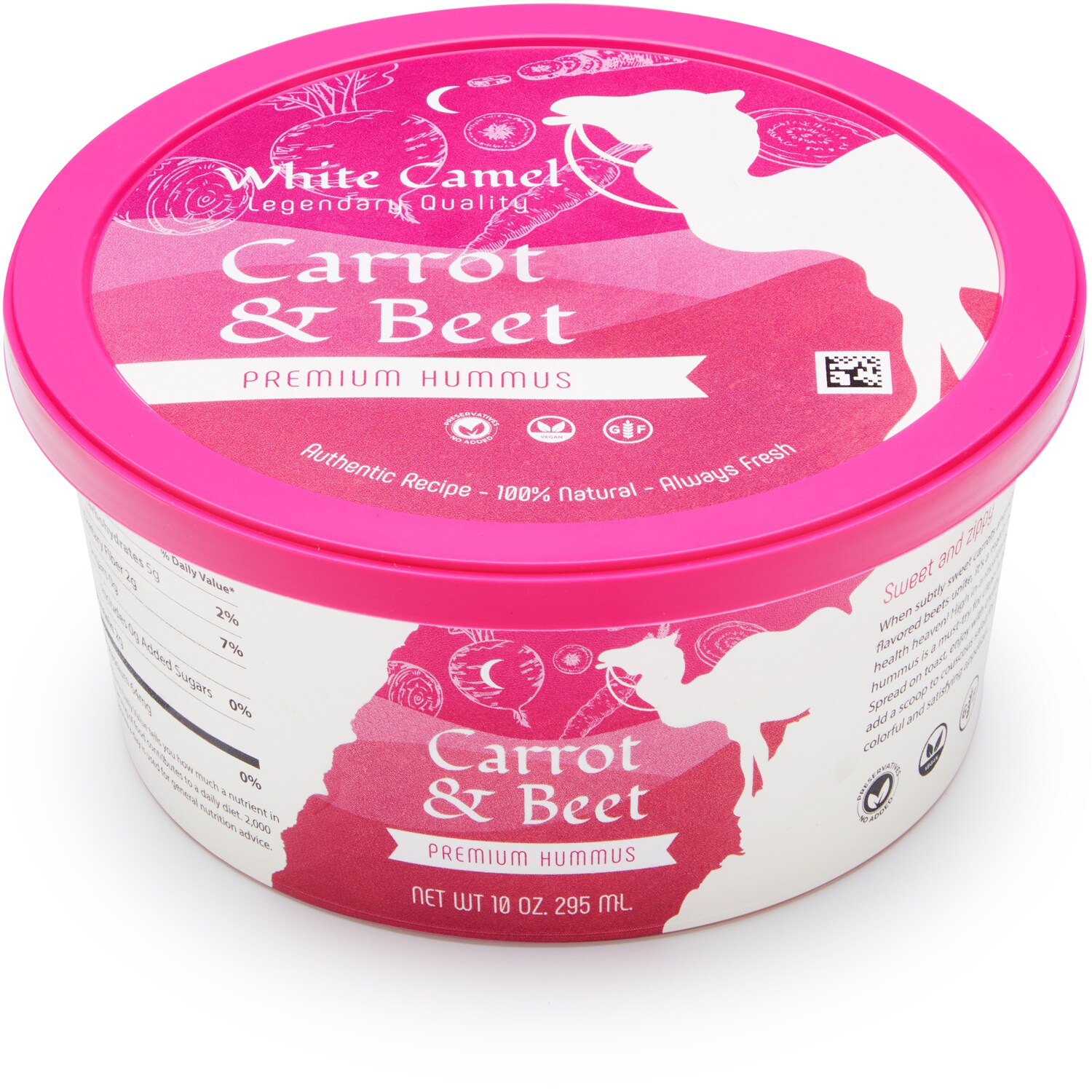 White Camel Carrot Beet Hummus