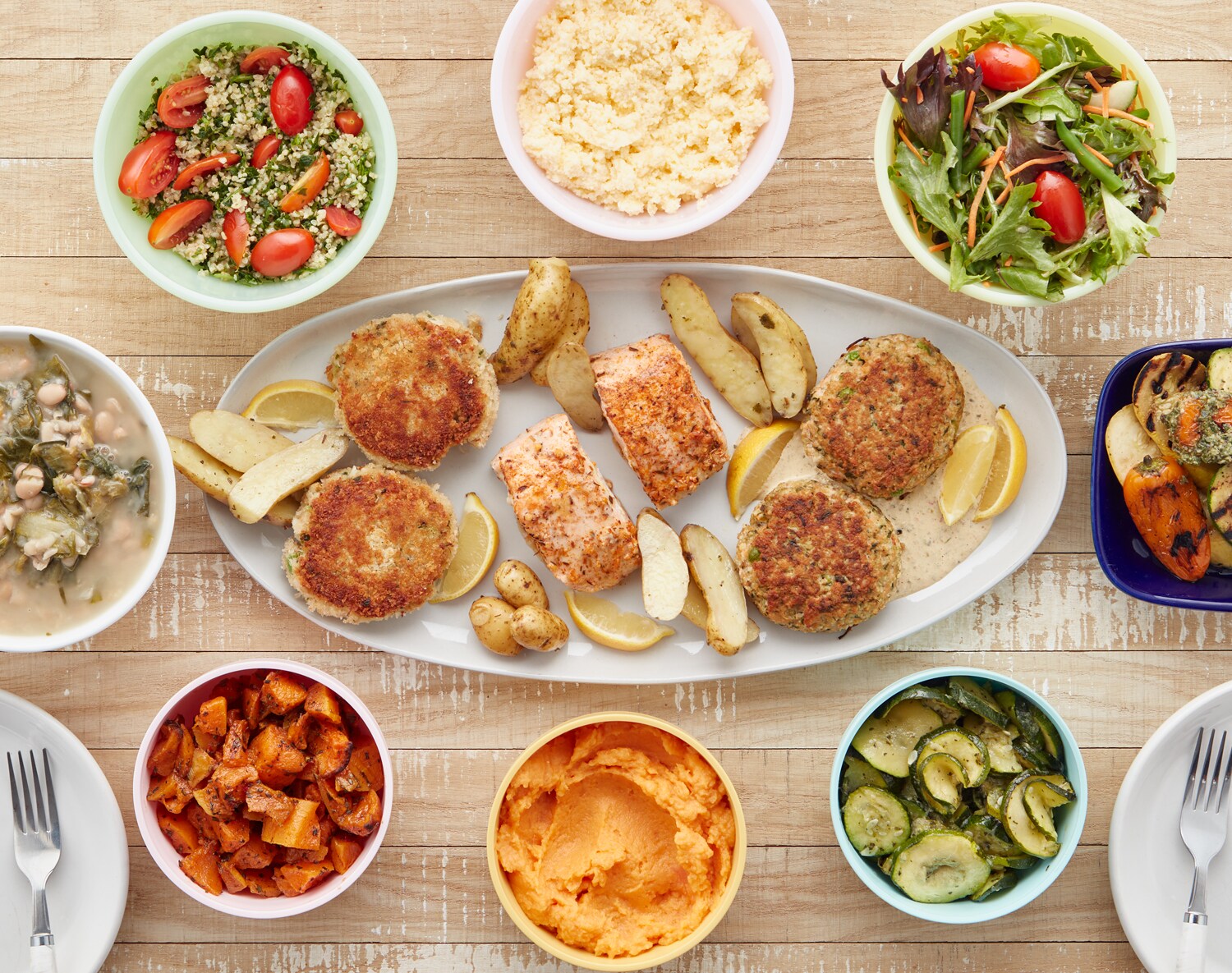 FreshDirect Seafood and Sides Meal Bundle