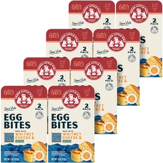 Three Little Pigs Sous-Vide Egg Bites, Whitney Cheese & Chives