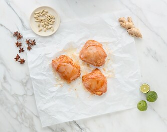 FreshDirect Tikka-Marinated Chicken Thighs, Uncooked