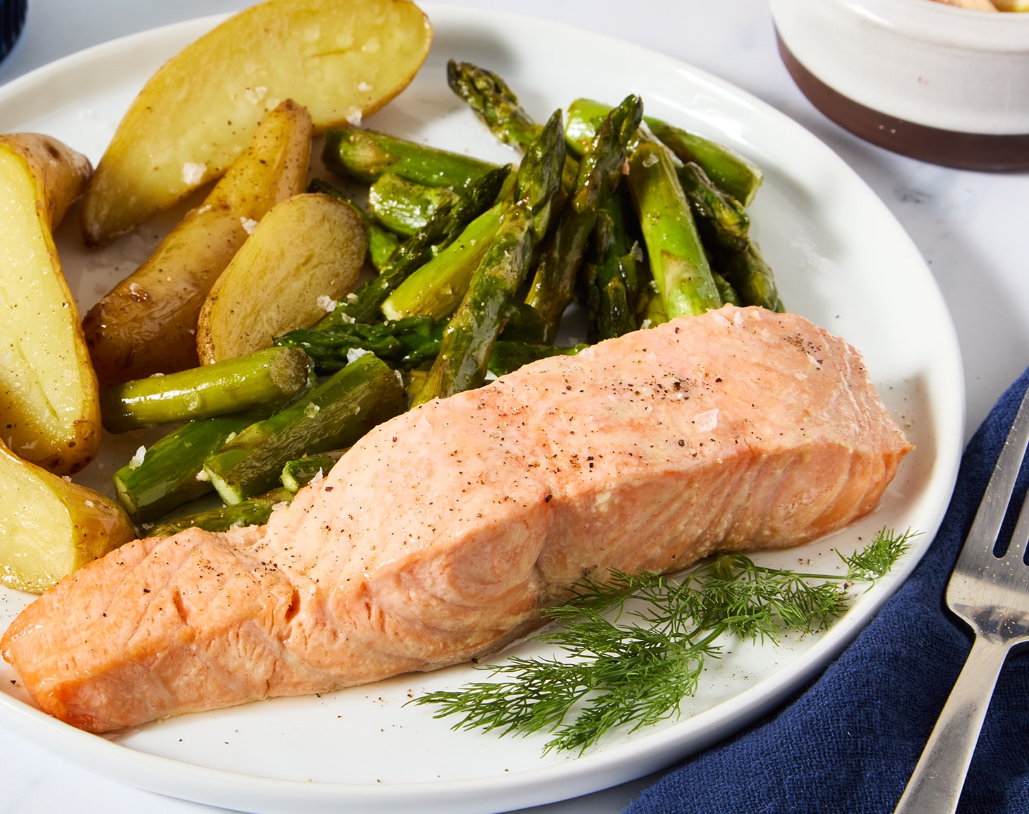 FreshDirect Salmon with Asparagus & Potatoes, Single Serving Meal