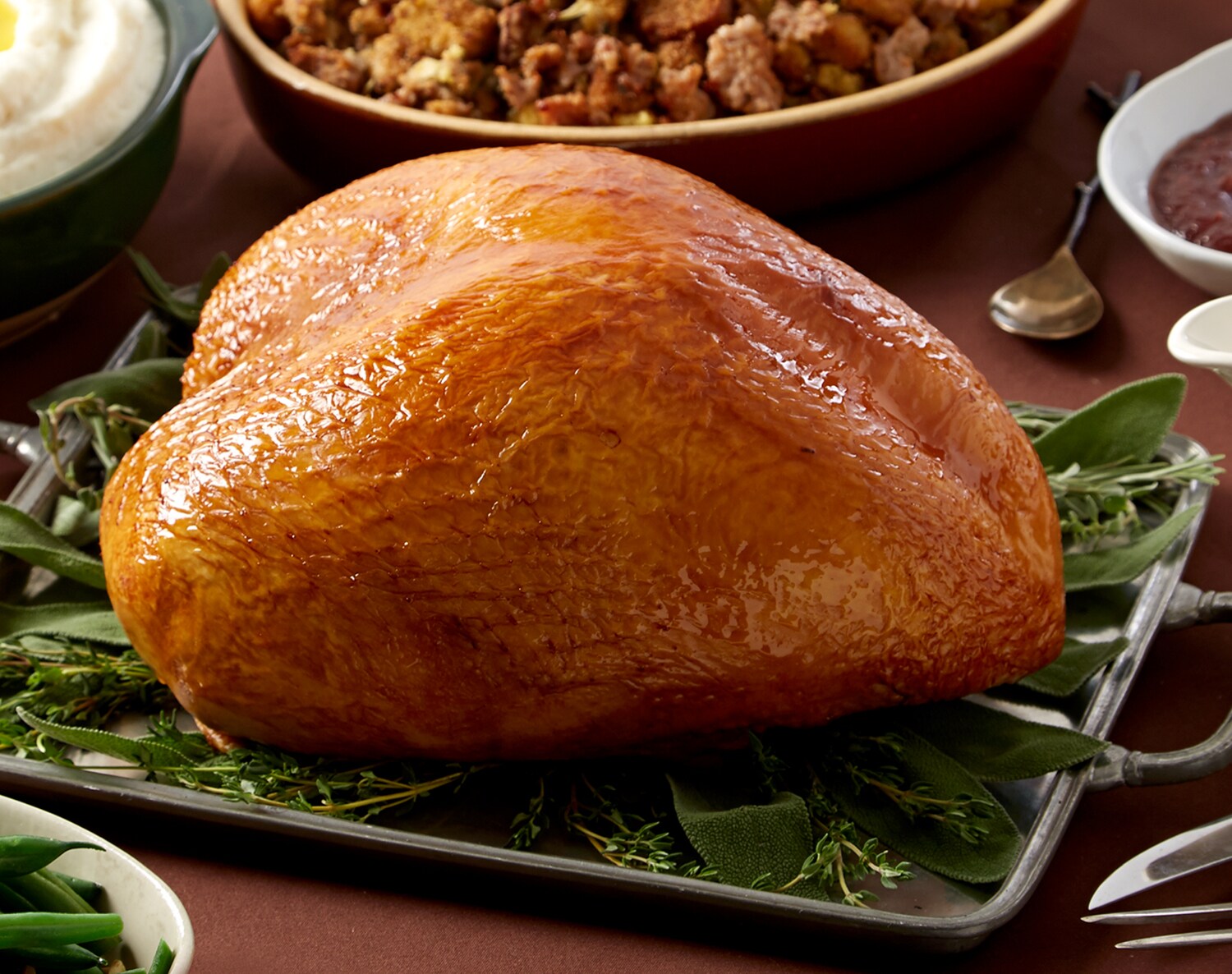 FreshDirect Roasted Bone-In Whole Turkey Breast (approx. 3-5.8lb)