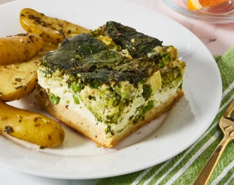 FreshDirect Green Veggie Egg White Frittata with Fingerling Potatoes, Single Serving Meal