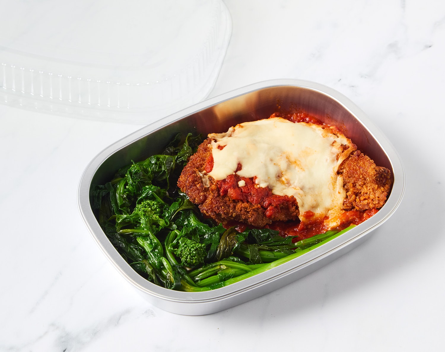 FreshDirect Chicken Parmesan with Garlic-Chili Broccoli Rabe , image 2 of 2 slides