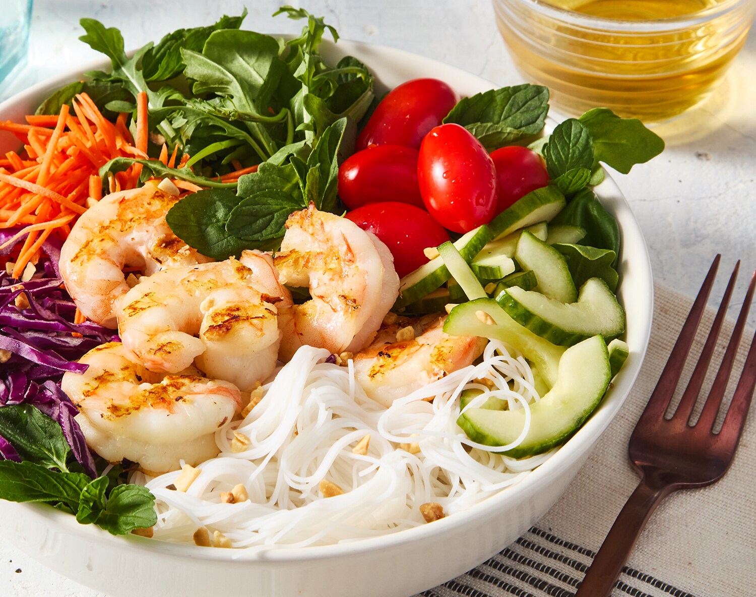 FreshDirect Vietnamese-Style Noodle Bowl with Grilled Shrimp