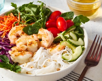 FreshDirect Vietnamese-Style Noodle Bowl with Grilled Shrimp