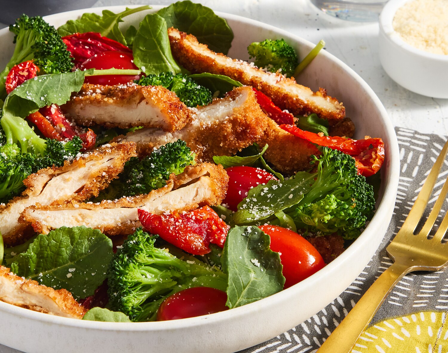 FreshDirect Chicken Pesto Parmesan Bowl