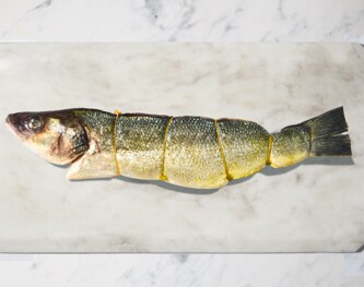 FreshDirect Branzino with Chermoula, Uncooked
