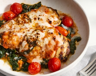 FreshDirect Grilled Chicken Parmesan with Vodka Sauce