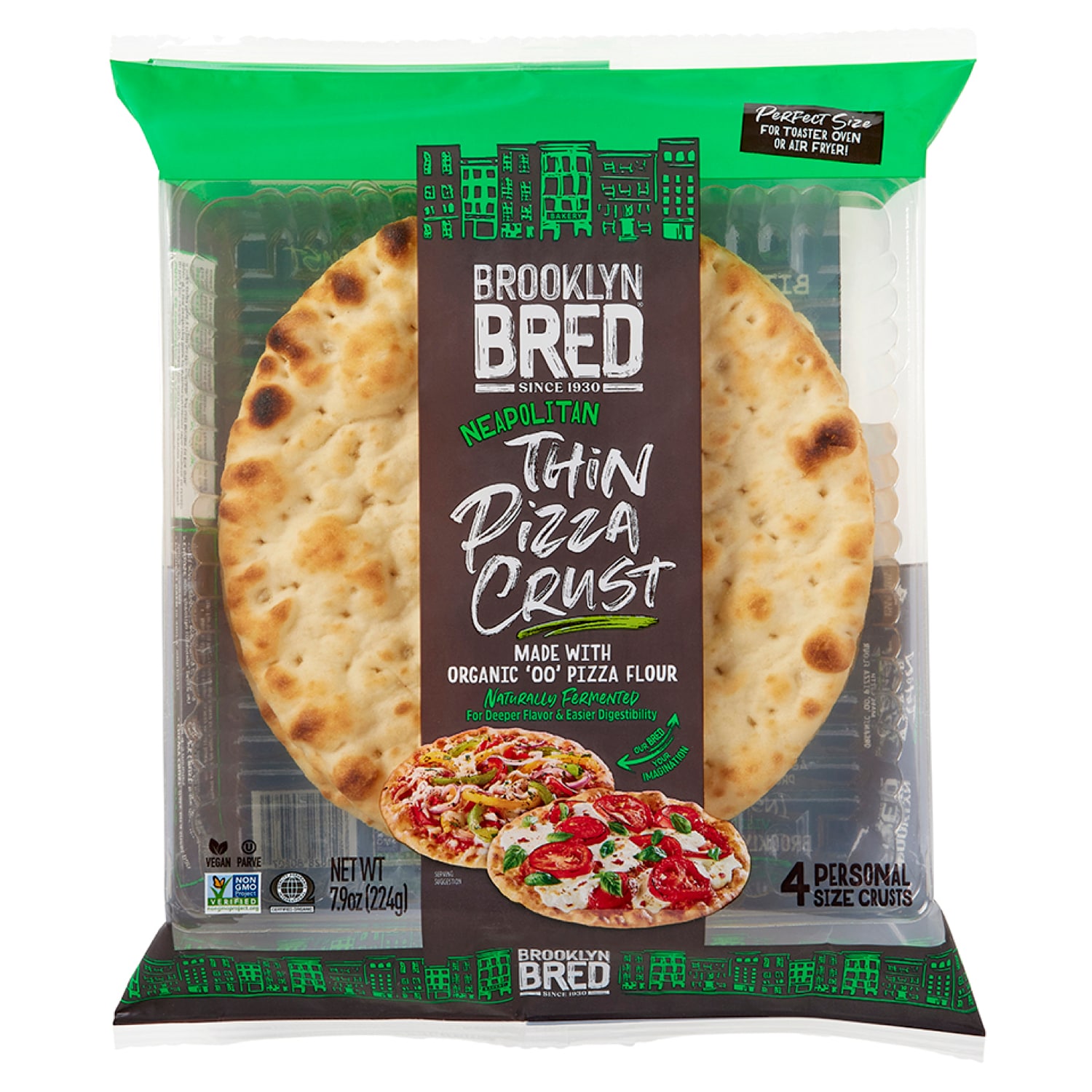 Brooklyn Bred Neapolitan 7' Thin Pizza Crusts