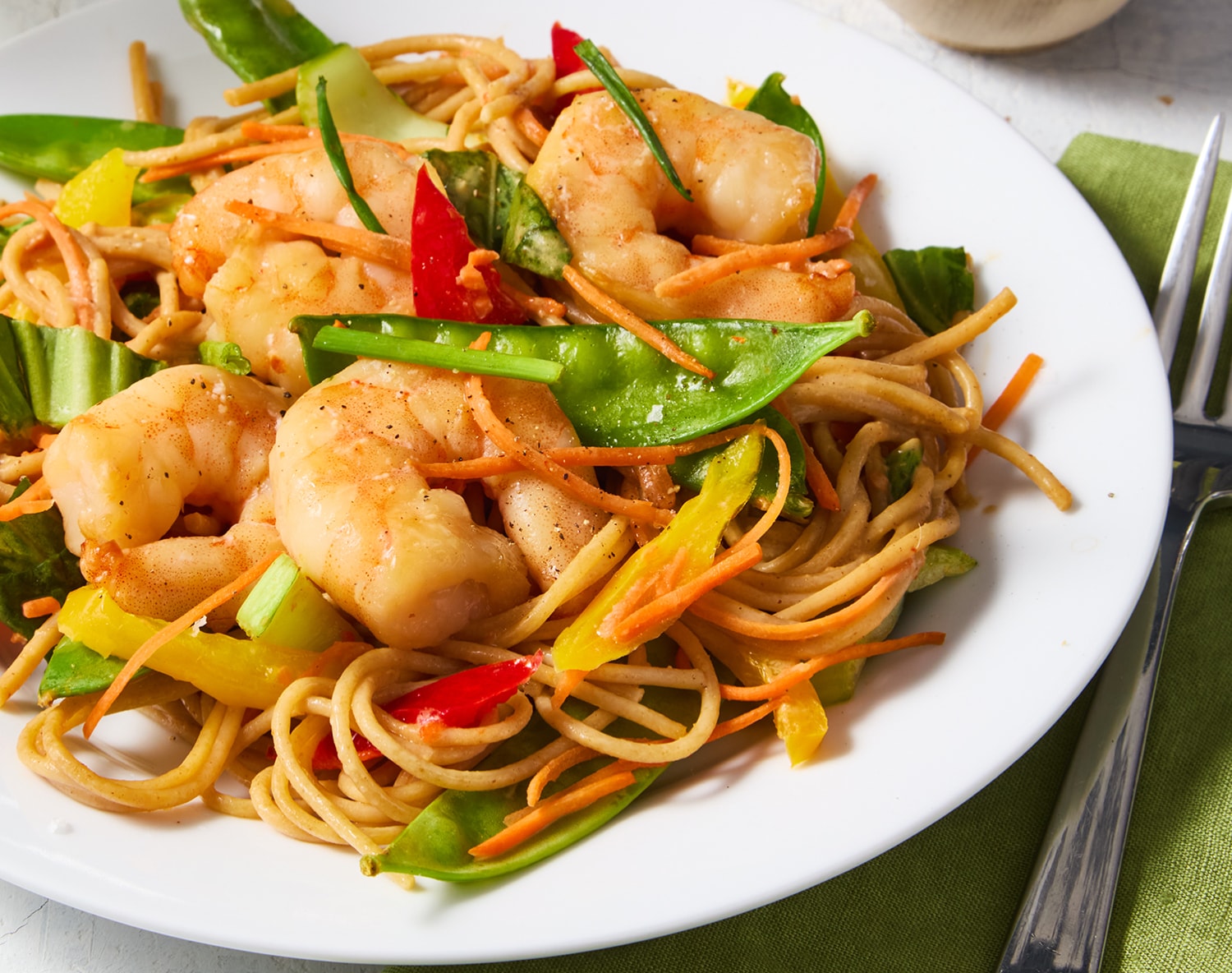 FreshDirect Shrimp with Thai Peanut Sauce, Single Serving Meal, image 1 of 2 slides