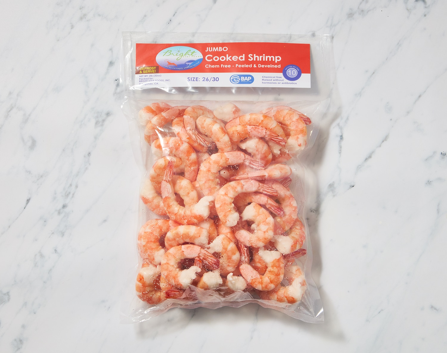 Cooked Extra-Large Shrimp, 26-30/lb, Frozen, image 2 of 2 slides
