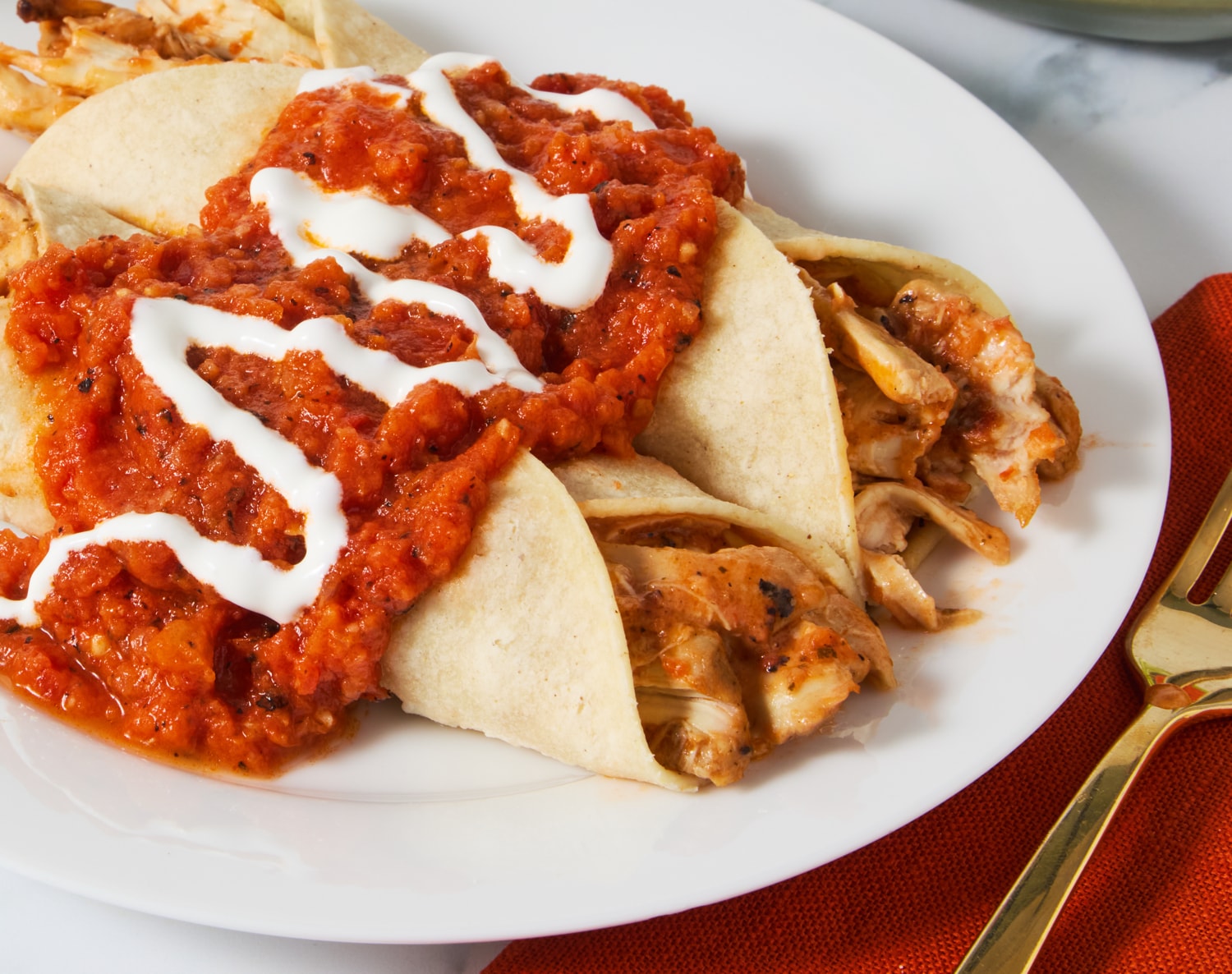 FreshDirect Ranchera Chicken Enchiladas, Single Serving Meal