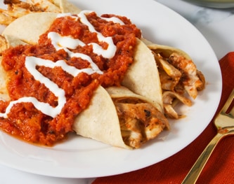 FreshDirect Ranchera Chicken Enchiladas, Single Serving Meal