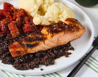FreshDirect Indian-Spiced Salmon with Quinoa, Single Serving Meal