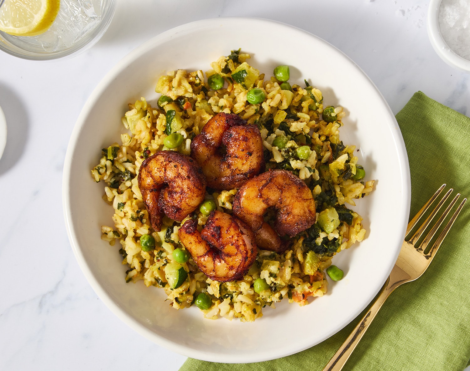 FreshDirect Shrimp and Vegetable Biryani, Single Serving Meal, image 2 of 2 slides