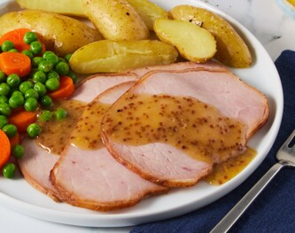 FreshDirect Frozen Sunday Ham with Potatoes, Peas & Carrots, Single Serving Meal