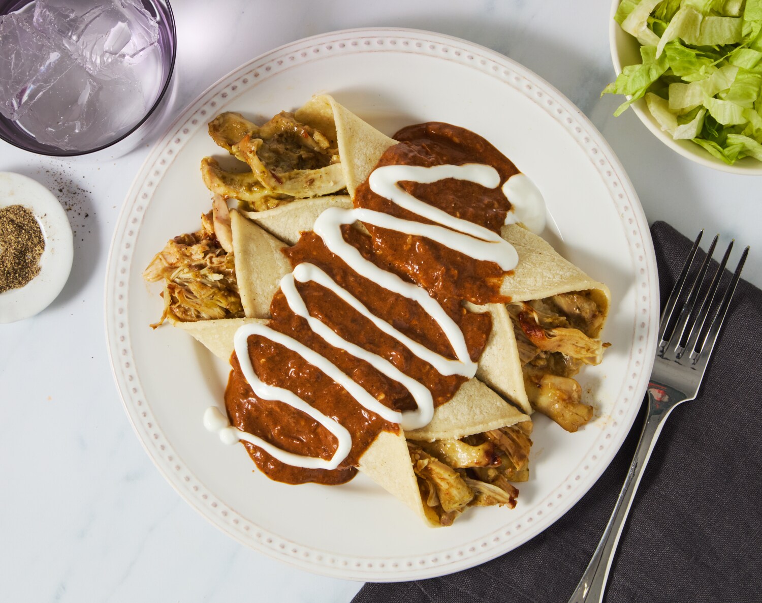 FreshDirect Chicken Mole Enchilada, Single Serving Meal, image 2 of 2 slides