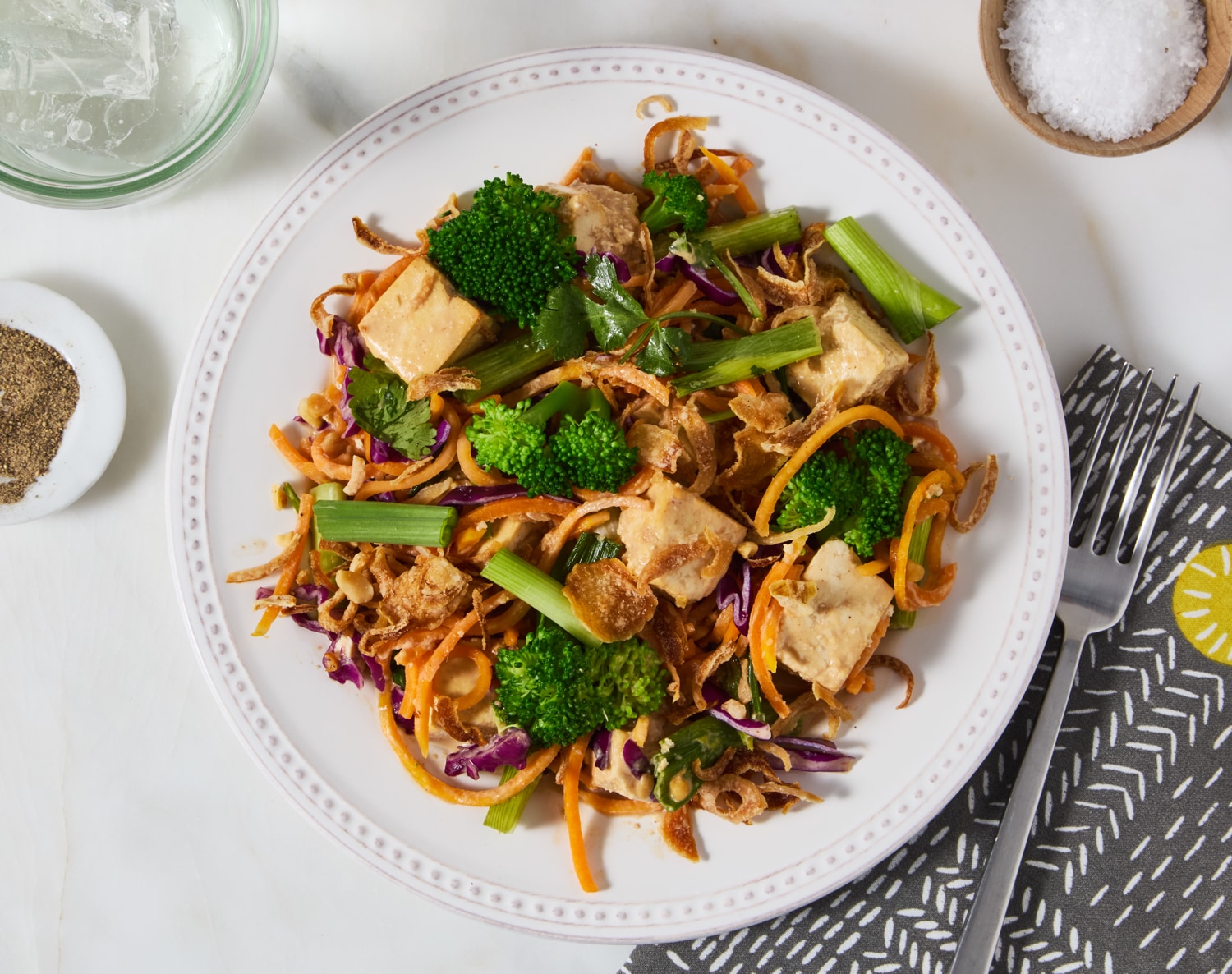 FreshDirect Spicy Peanut Tofu with Butternut Squash Noodles, Single Serving Meal, image 2 of 2 slides