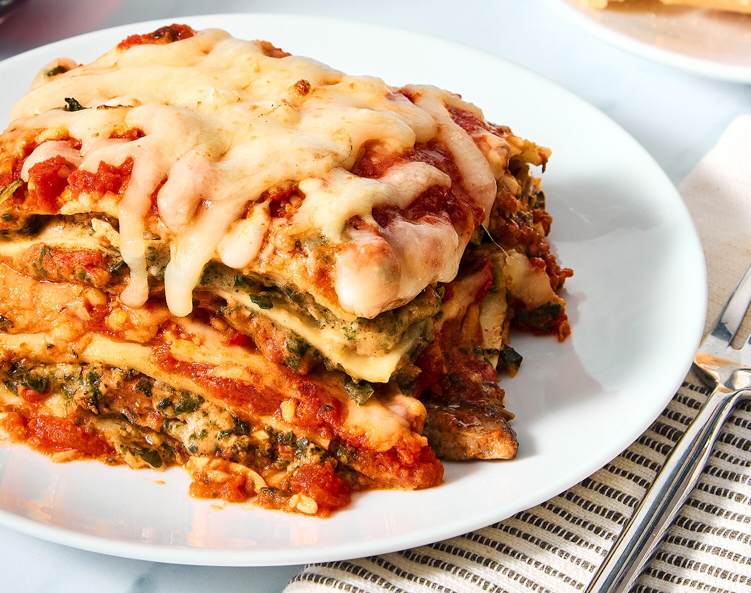 FreshDirect Spinach and Mushroom Lasagna, image 1 of 2 slides