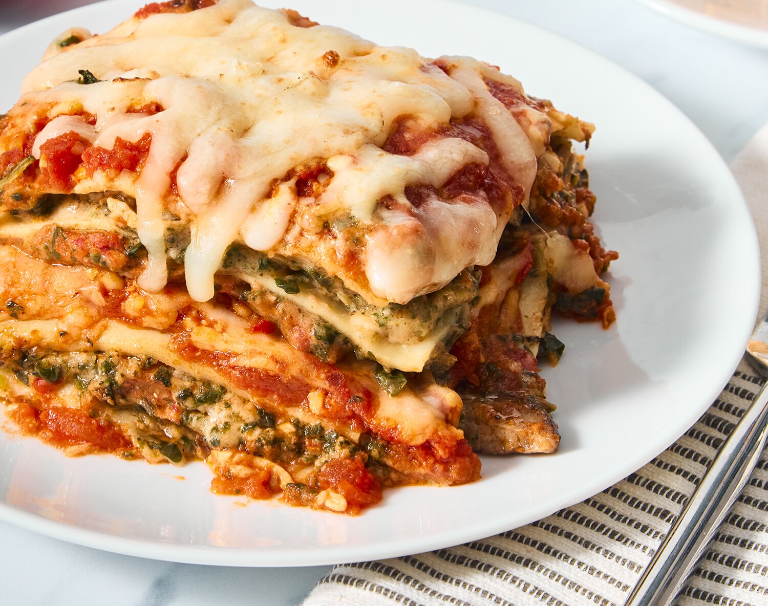 FreshDirect Spinach and Mushroom Lasagna