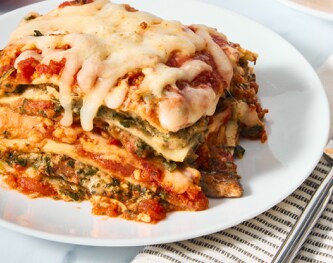 FreshDirect Spinach and Mushroom Lasagna