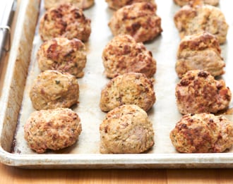 FreshDirect Frozen Beef & Pork Meatballs Family Pack, Fully Cooked