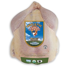 Smart Chicken Organic Whole Chicken, Air-Chilled 