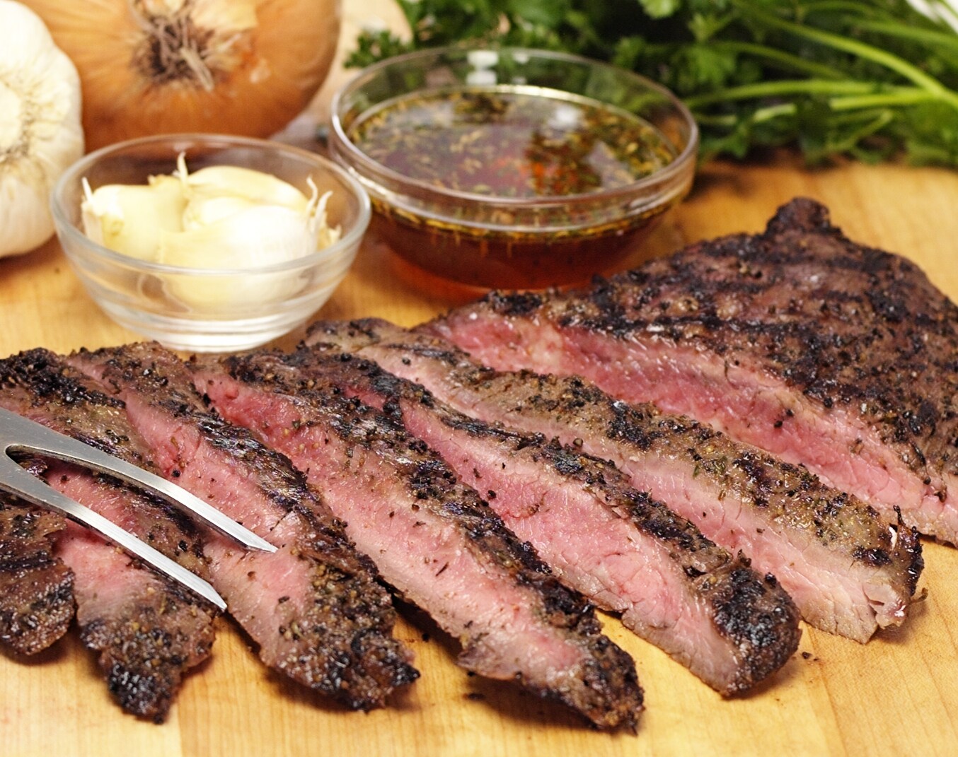 Order Chimichurri Marinated Beef Flank Steak, Uncooked Fast Delivery