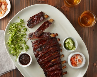 Ginger Teriyaki Marinated St. Louis-Style Pork Spareribs, Uncooked