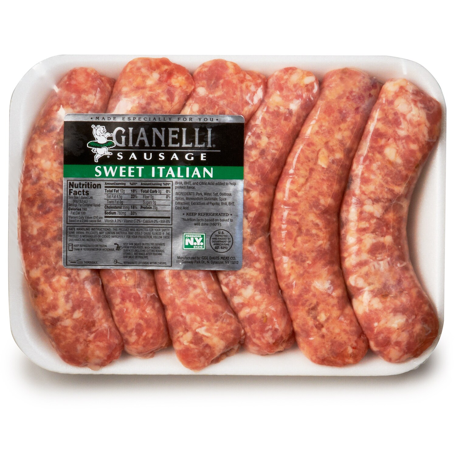 Gianelli Sweet Italian Sausage Links