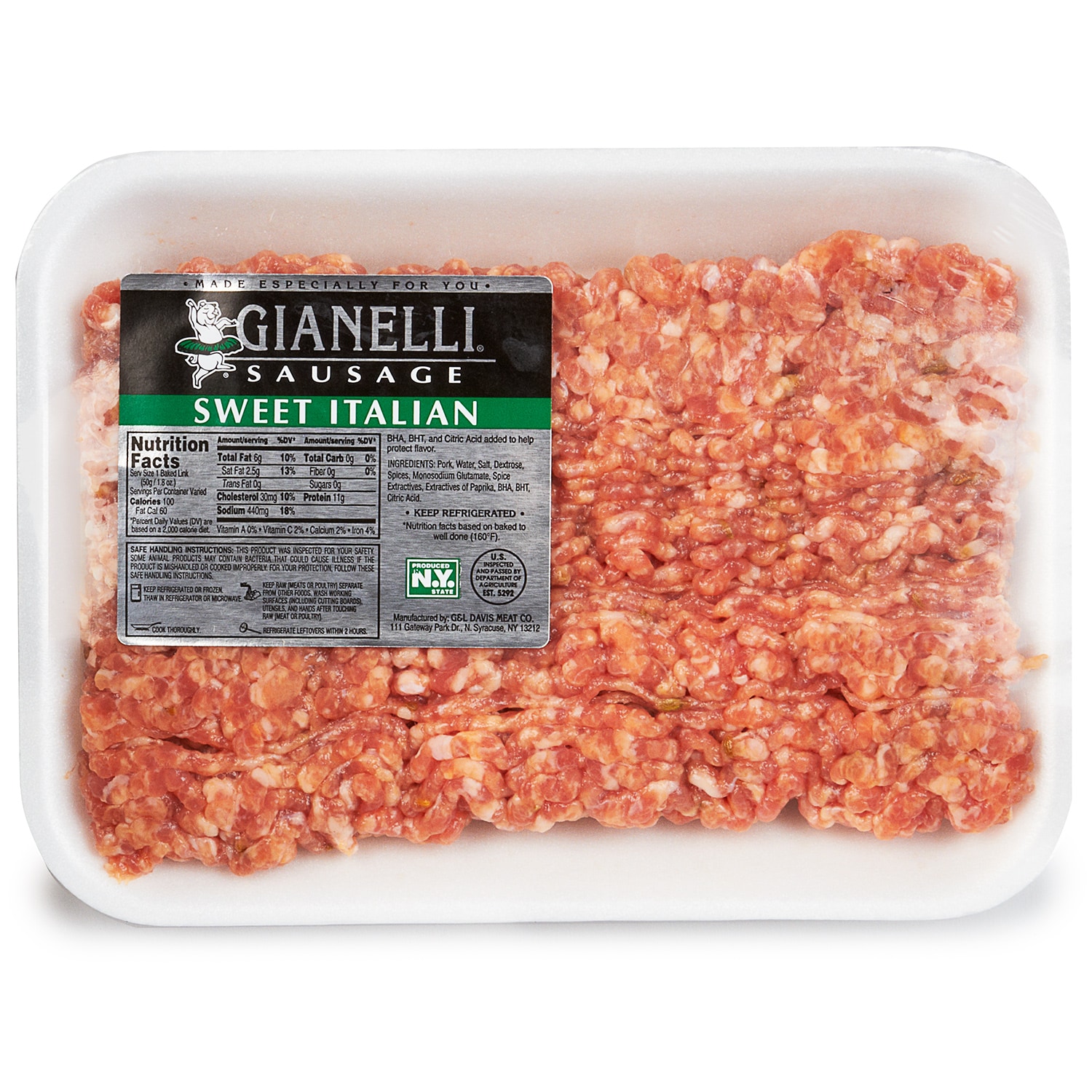 Gianelli Sweet Italian Sausage Meat