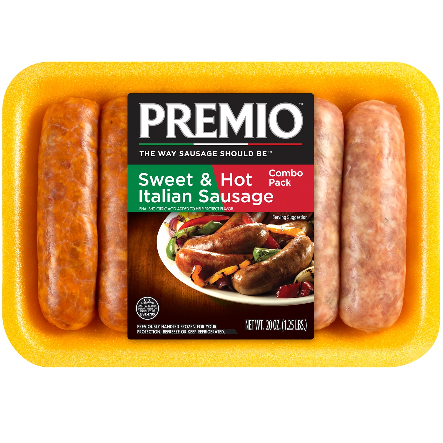 Premio Sweet & Hot Sausage Combo Pack  