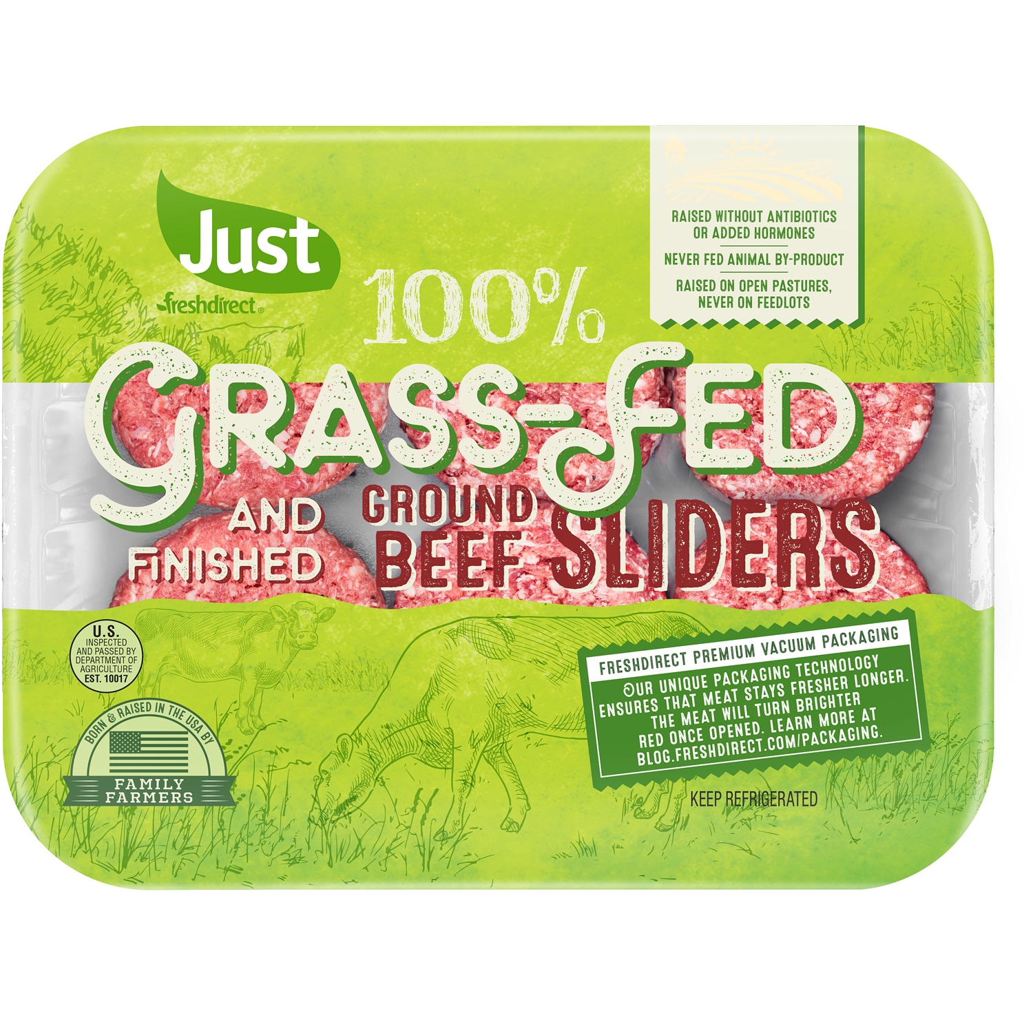 Just FreshDirect 100% Grass-Fed Local Beef Sliders