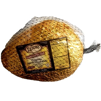 Leidy's Bone-In Half Spiral Smoked Ham with Honey Glaze Packet (approx. 8.5 lb)