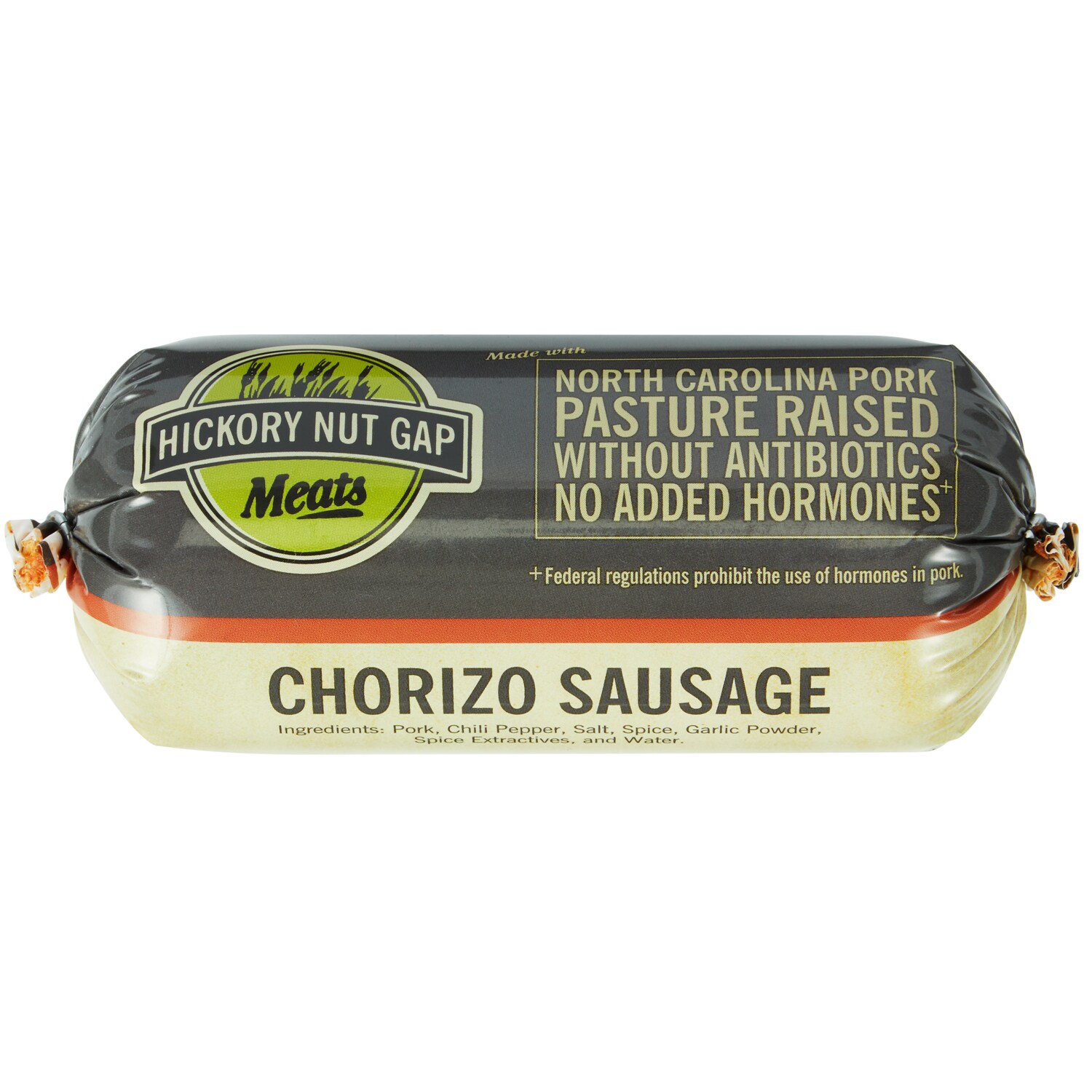 Hickory Nut Gap Pasture-Raised Mexican-Style Pork Chorizo Roll, Non-GMO, Raised w/o Antibiotics