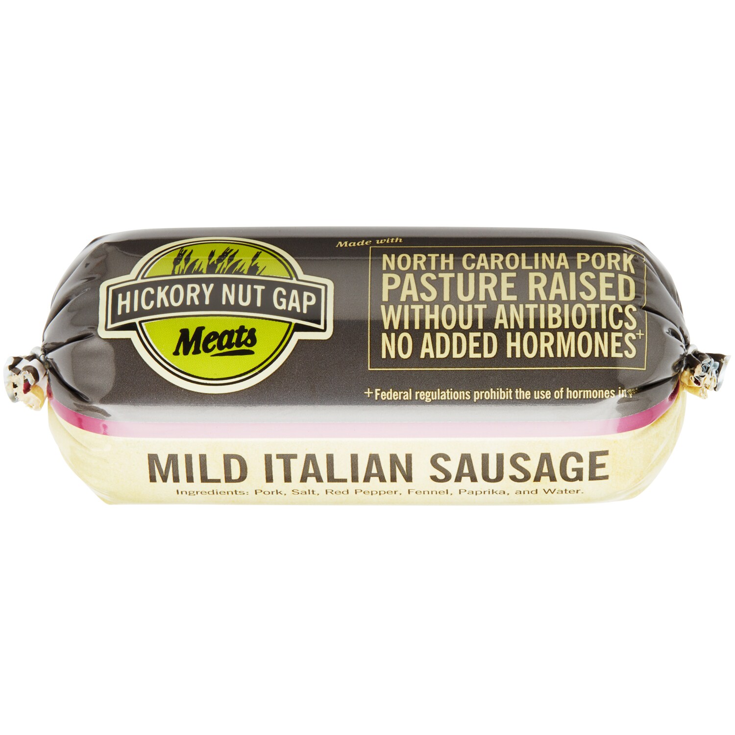 Hickory Nut Gap Pasture-Raised Mild Italian Pork Sausage Roll, Non-GMO, Raised w/o Antibiotics
