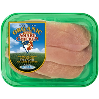Smart Chicken Organic Thin Sliced Chicken Breasts, Air-Chilled