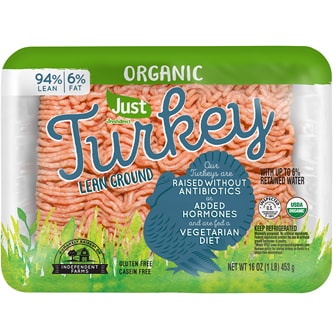 Just FreshDirect Organic 94% Lean Ground Turkey