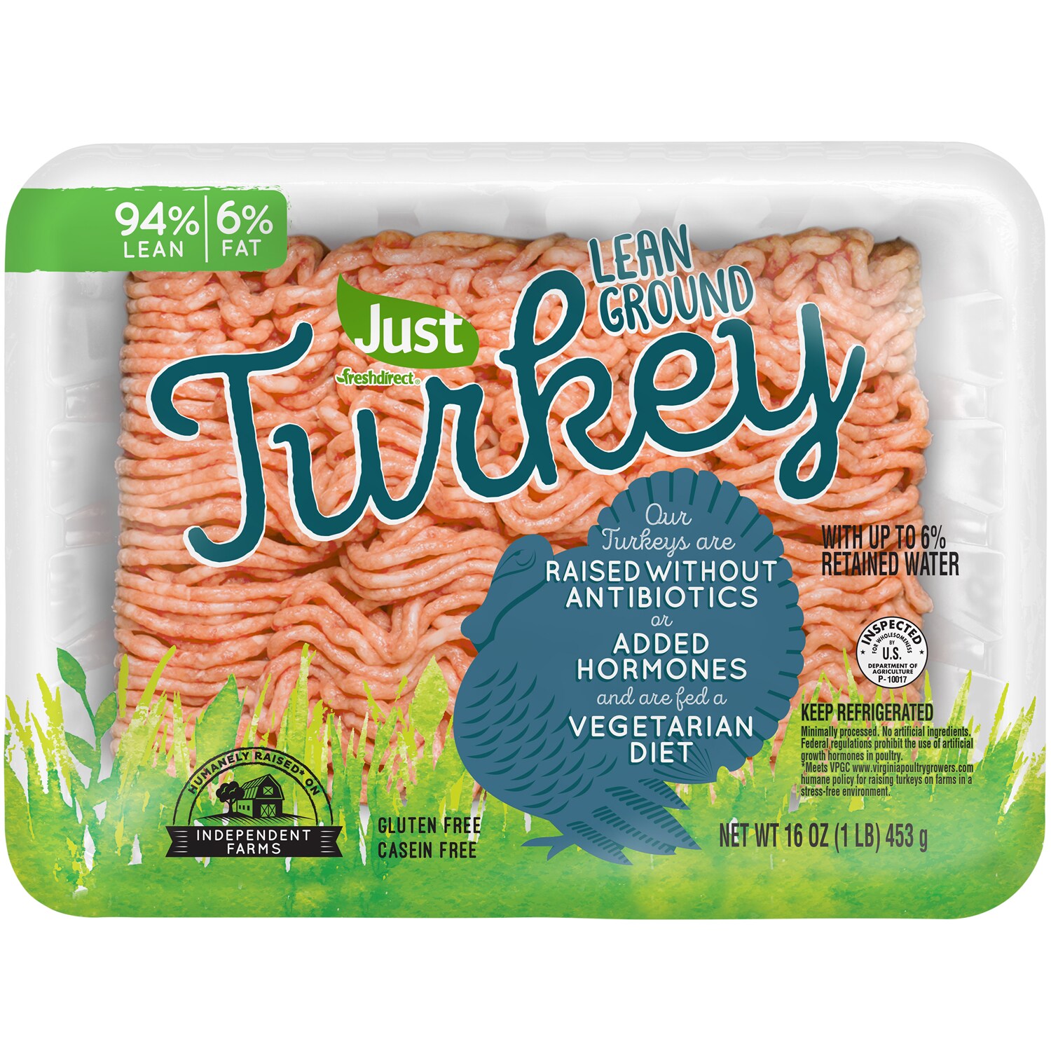 Just FreshDirect 94% Lean Ground Turkey