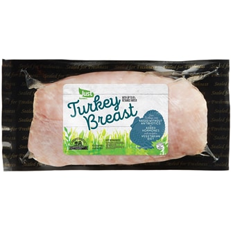 Just FreshDirect Boneless Center-Cut Turkey Breast, Raised w/o Antibiotics (approx. 1.9 lbs)